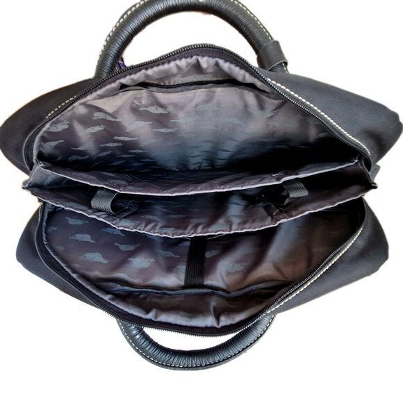 ROOTS SOFT LAPTOP BRIEFCASE GENUINE LEATHER TRIM - Picture 13 of 13